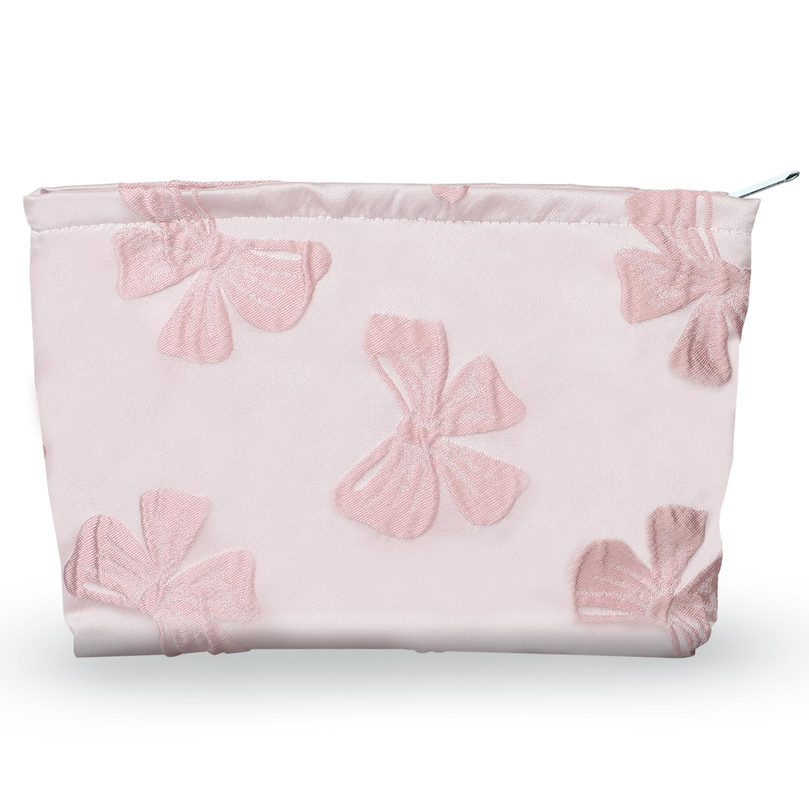 WY LIGHTING LEVEL makeup bag with soft-touch butterfly motif for elegant travel storage.