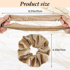 WY LIGHTING LEVEL velvet hair ties closeup soft material supports gentle styling