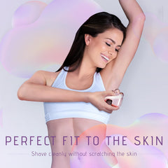 Wyklaus 7D floating head close-up for curved-surface shaving comfort.