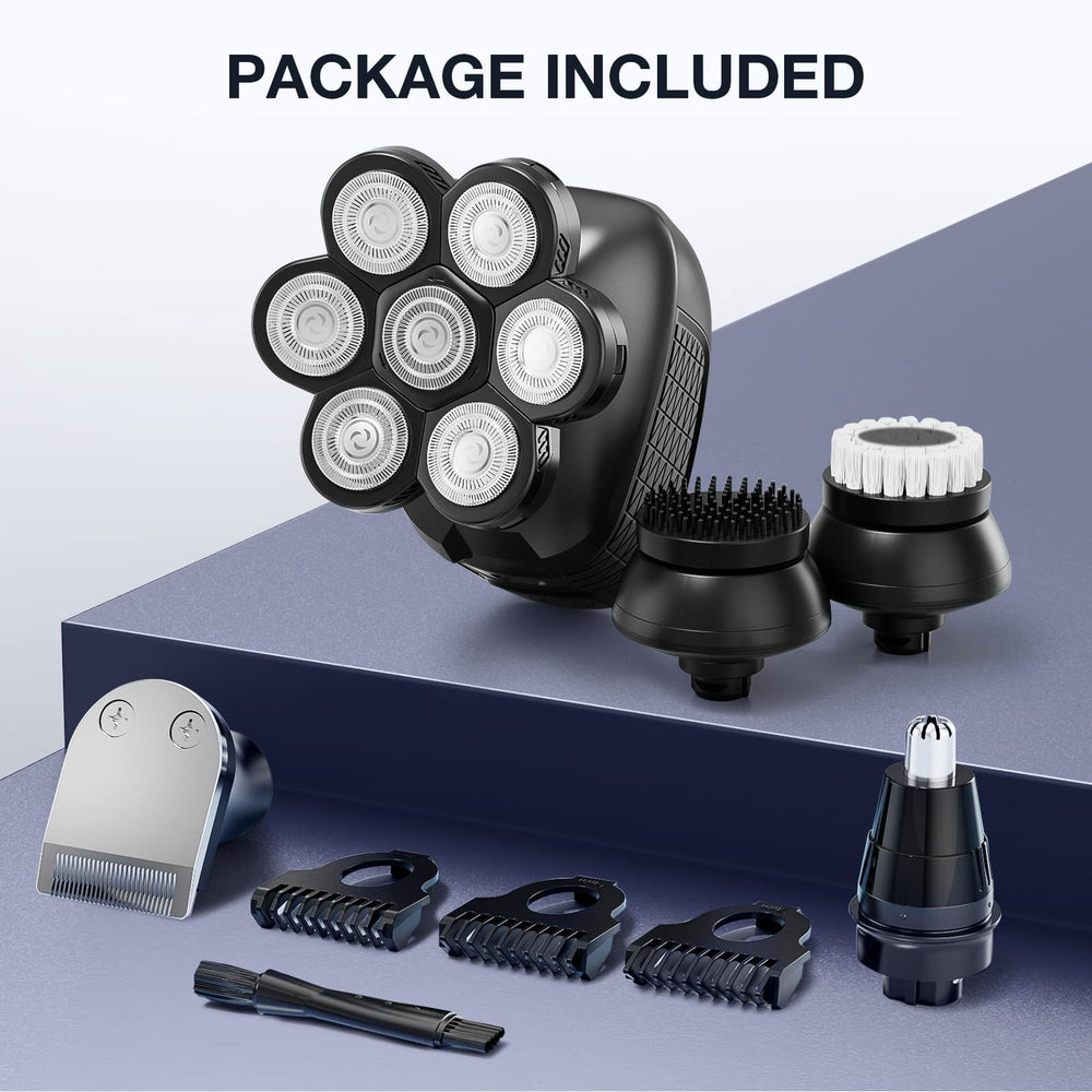 Wyklaus head shaver USB charging for travel-friendly power