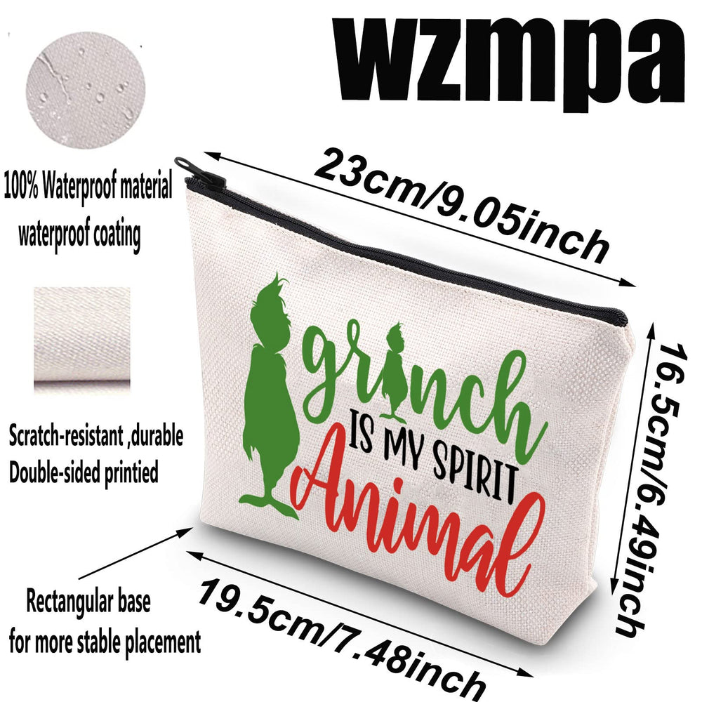 WZMPA Green Monster bag side view highlighting durable waterproof canvas for travel.