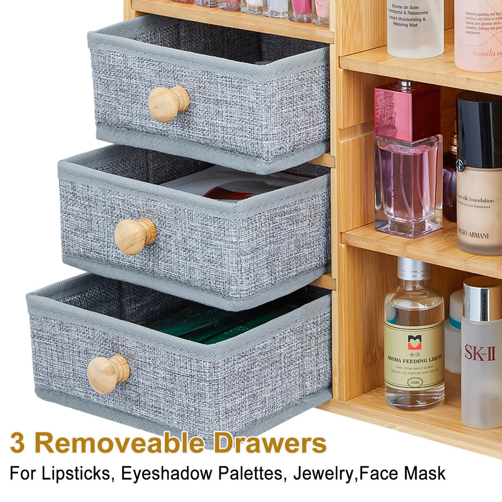 X-cosrack water-resistant bamboo design suits humid bathroom environments.