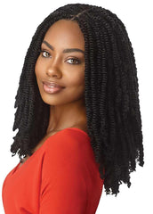x-pression Outre Springy Afro Twist 24in ready-to-install pre-separated fibers.