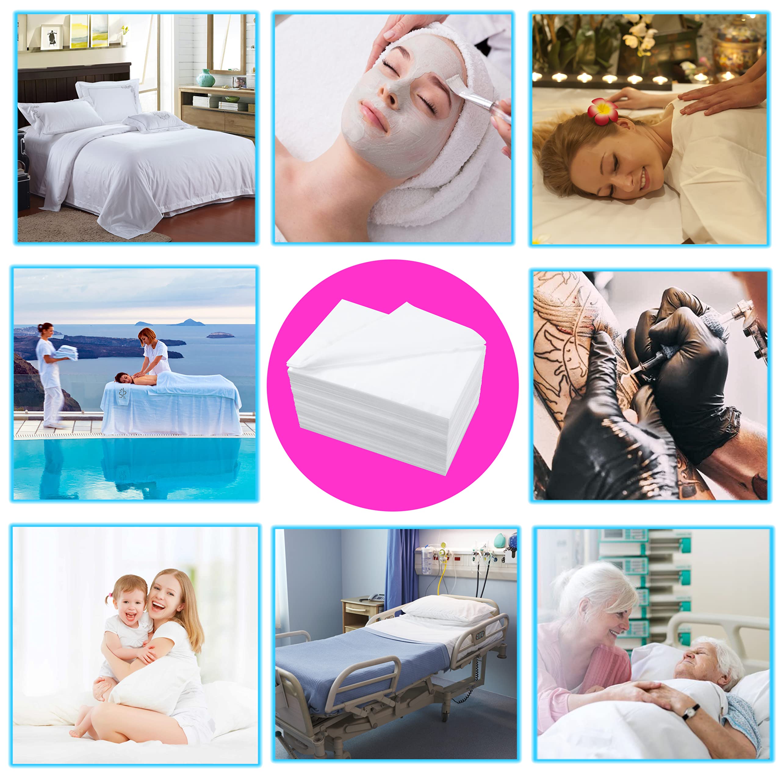 XATUMO easy-change sheets offer lightweight, foldable practicality for multiple clients.