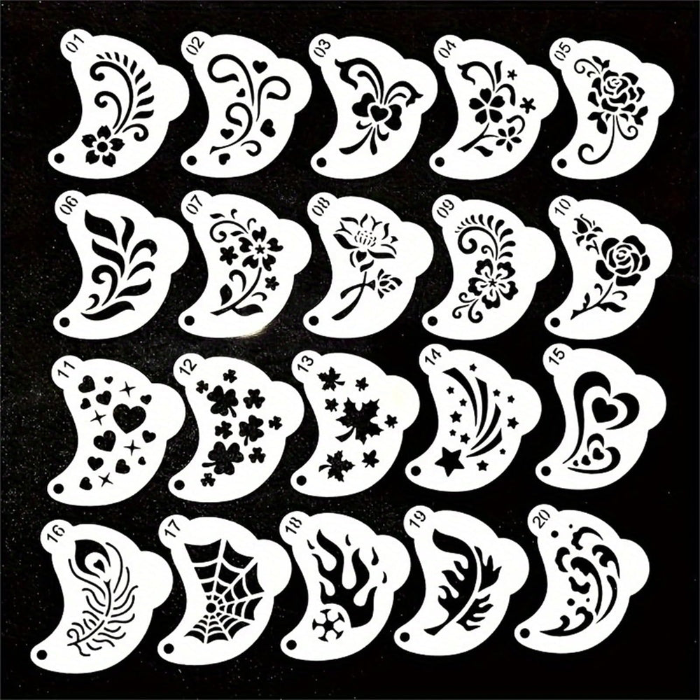 XCPrinted stencil animal wolf butterfly closeup for festive designs