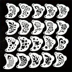 XCPrinted stencil animal wolf butterfly closeup for festive designs