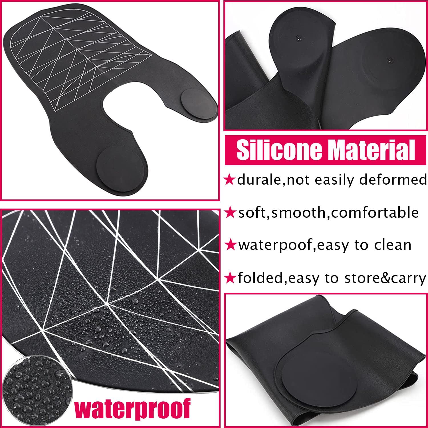 XDONEF cutting cape with weighted front provides secure, comfortable fit