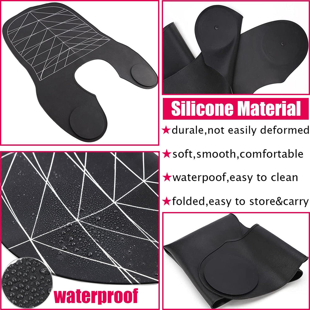 XDONEF cutting cape with weighted front provides secure, comfortable fit
