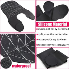 XDONEF cutting cape with weighted front provides secure, comfortable fit