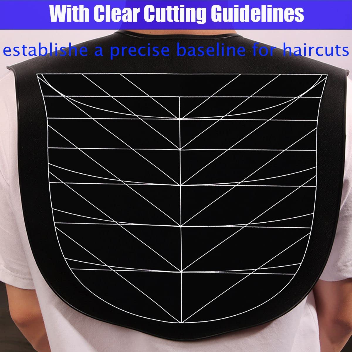 XDONEF cutting mat with angular guidelines helps consistent bob cuts