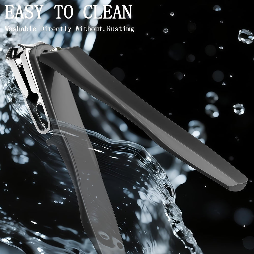 XGIZMOO integrated nail file on handle helps smooth nails after clipping.