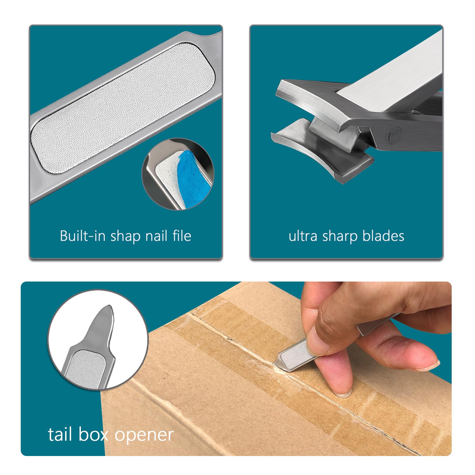 XGIZMOO foldable clipper brushed finish highlights durable sleek design