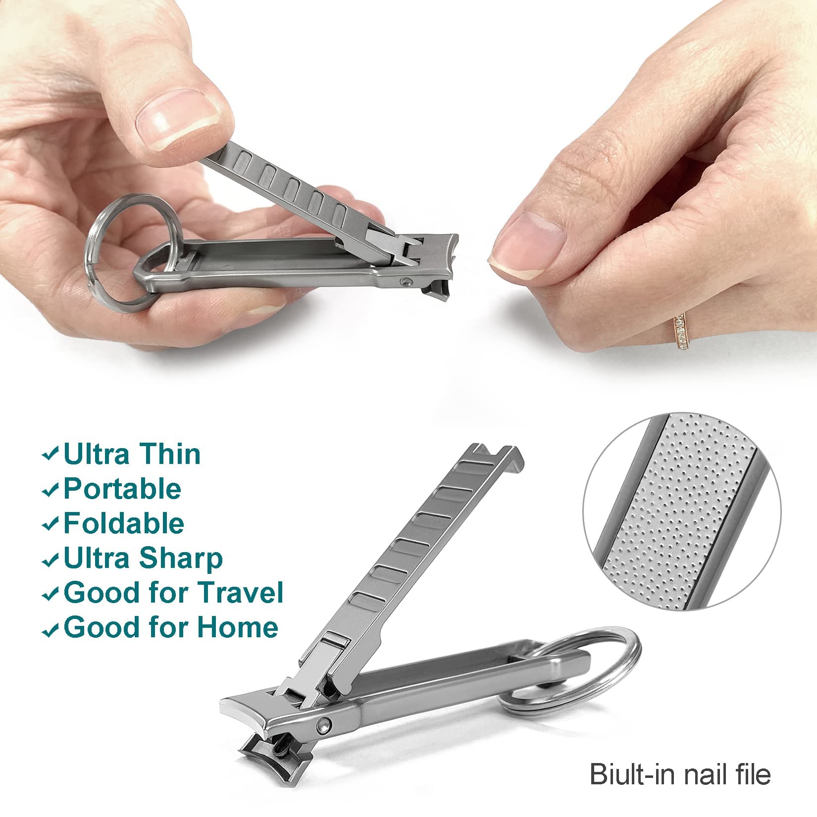 XGIZMOO 304 stainless steel keychain for secure carry
