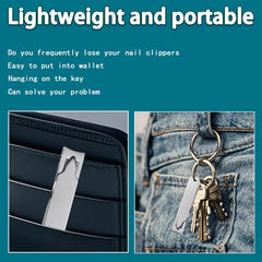 XGIZMOO pocket folding clipper open with handle ready for precise trimming
