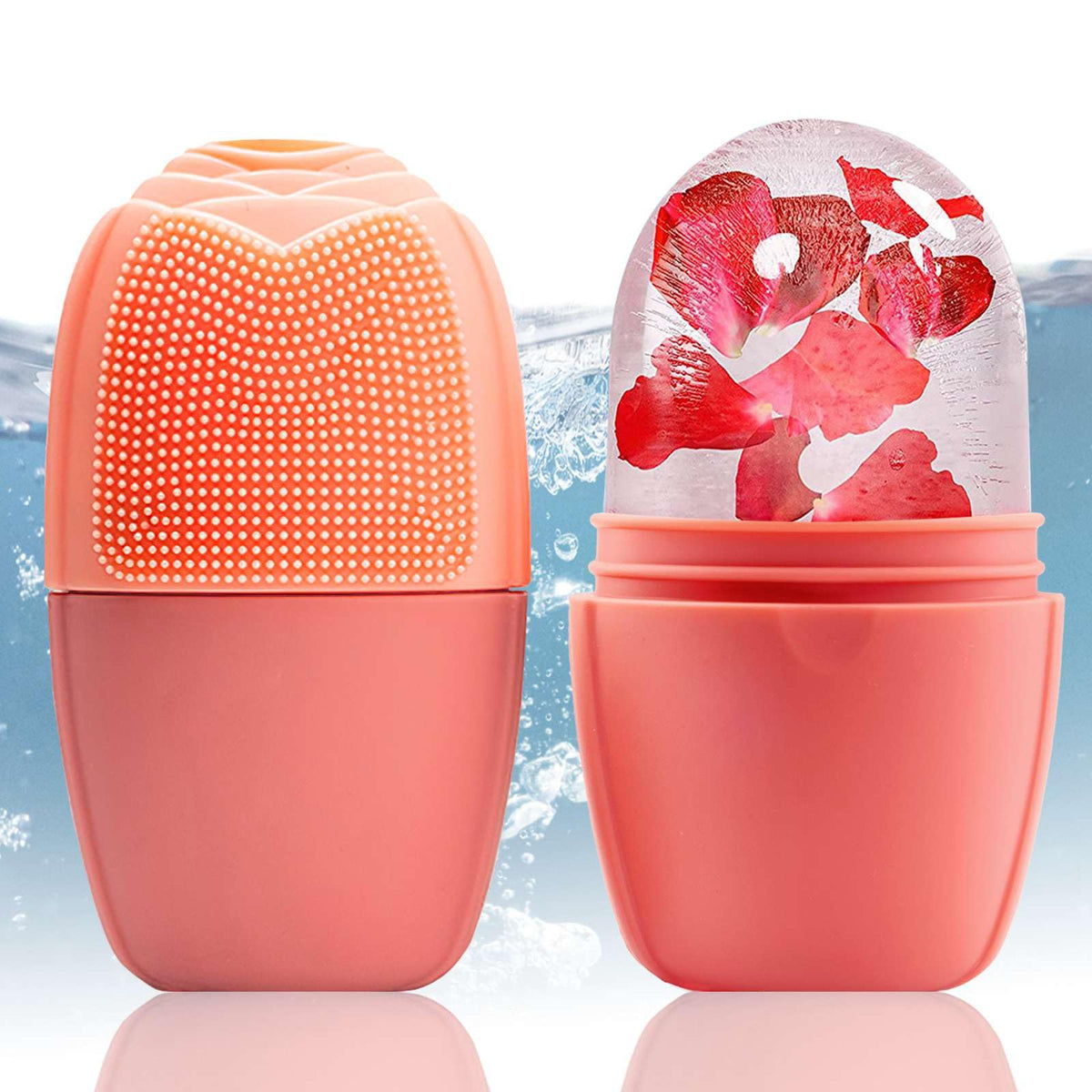 XHJRI Ice Face Roller closeup shows cooling massage for refreshed, de-puffed skin.