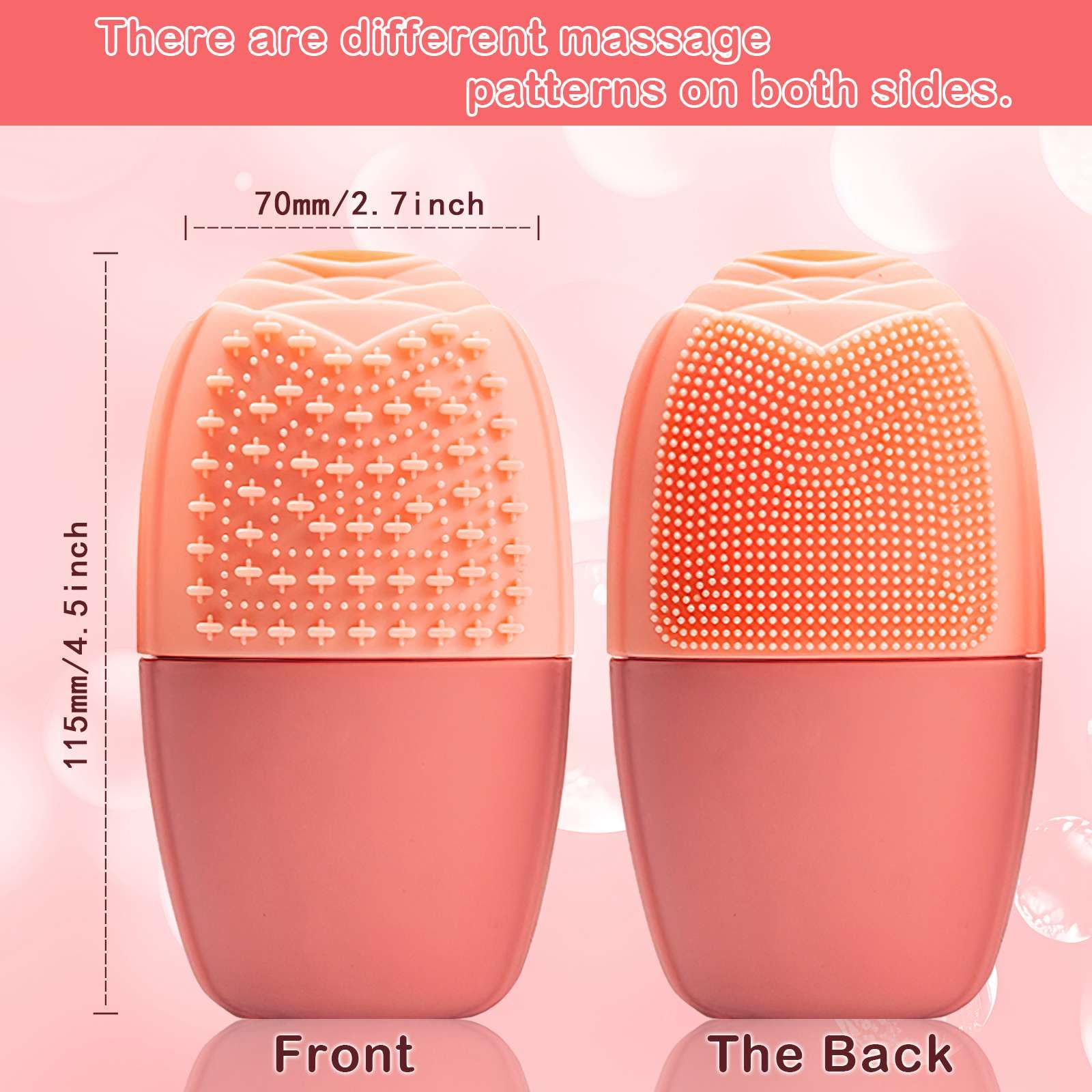 XHJRI Ice Face Roller pink color adds aesthetic appeal during routines.