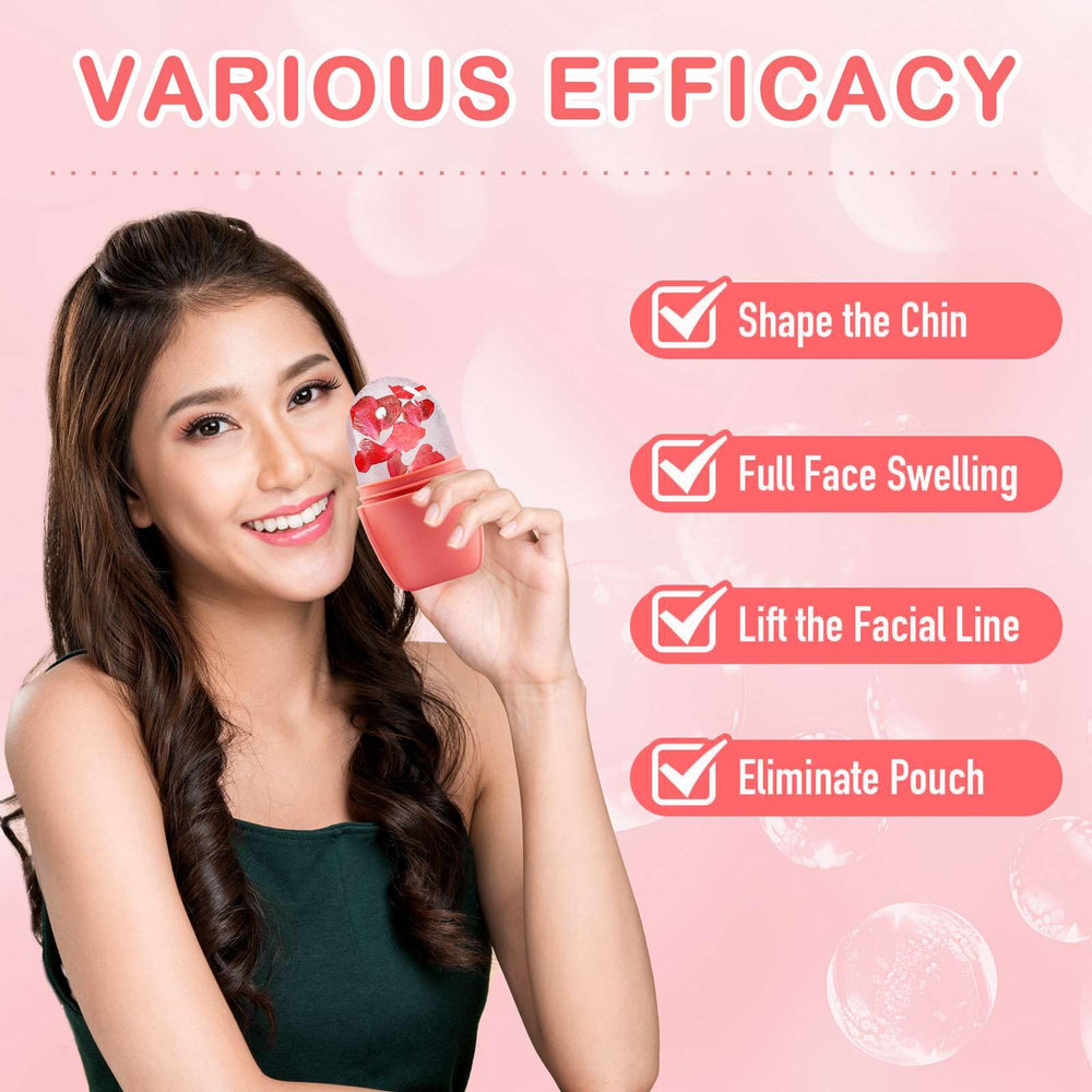 XHJRI Ice Face Roller compact design suits travel skincare rituals.