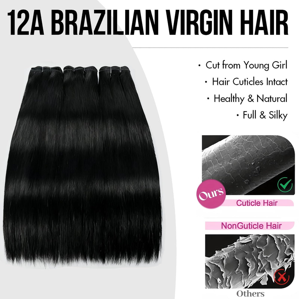 XIANYUN 12A bundles 18-inch straight hair for long, smooth looks.
