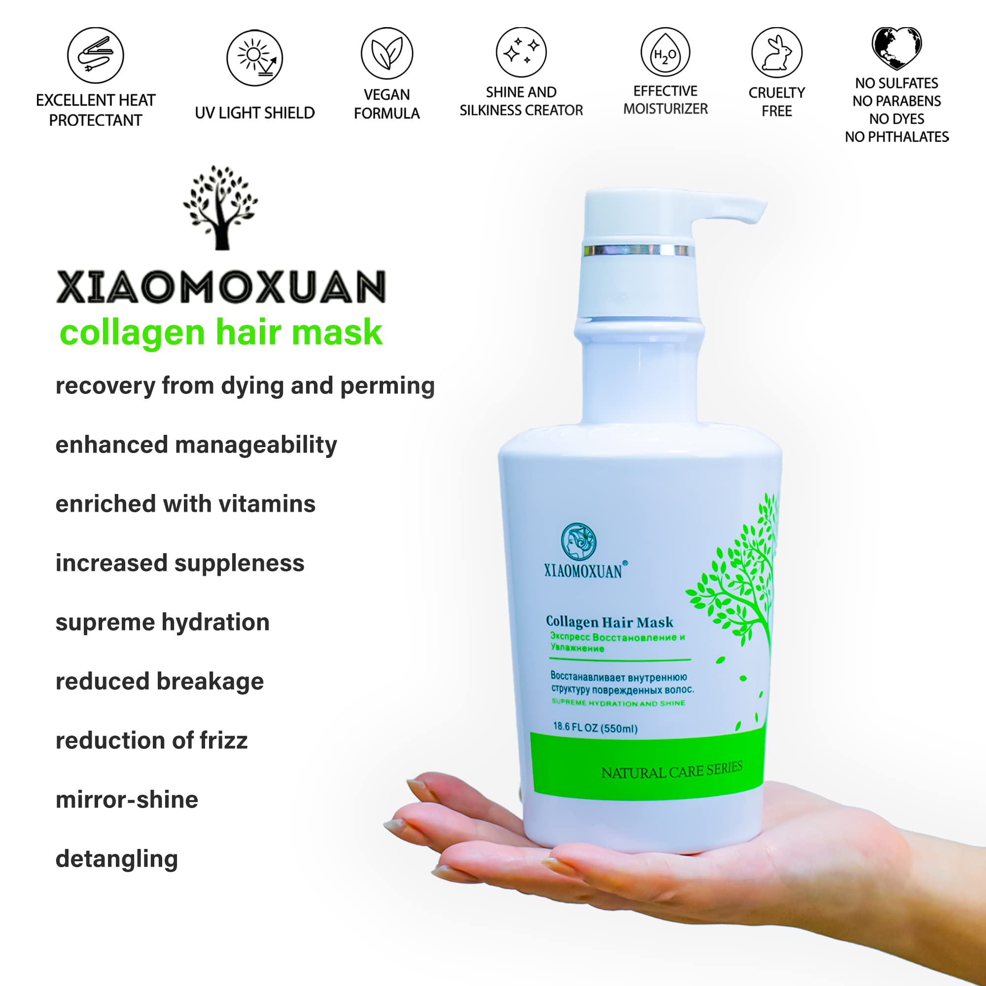 Xiaomoxuan Tea Tree Oil ingredients shot highlighting scalp care.