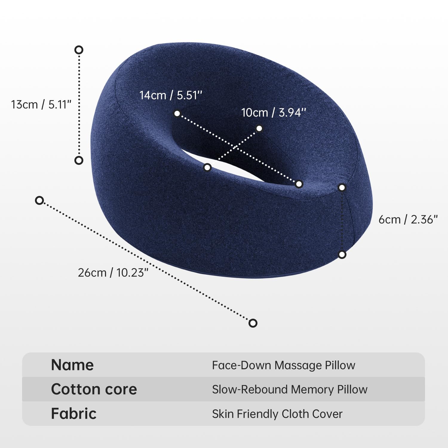 xiaomubiao face-down pillow headrest bed — enhances comfort for back and leg alignment during rest.
