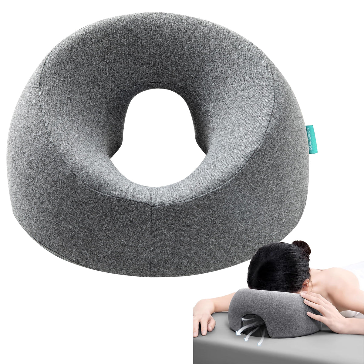 xiaomubiao face-down pillow table offers stable head support during table massages