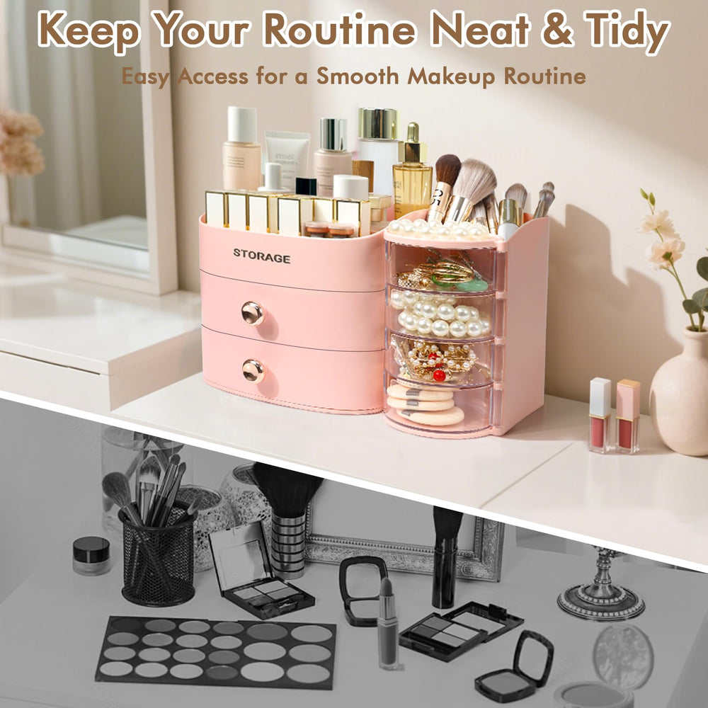 XIAPIA Makeup Organizer jewelry spot for rings and earrings at a glance