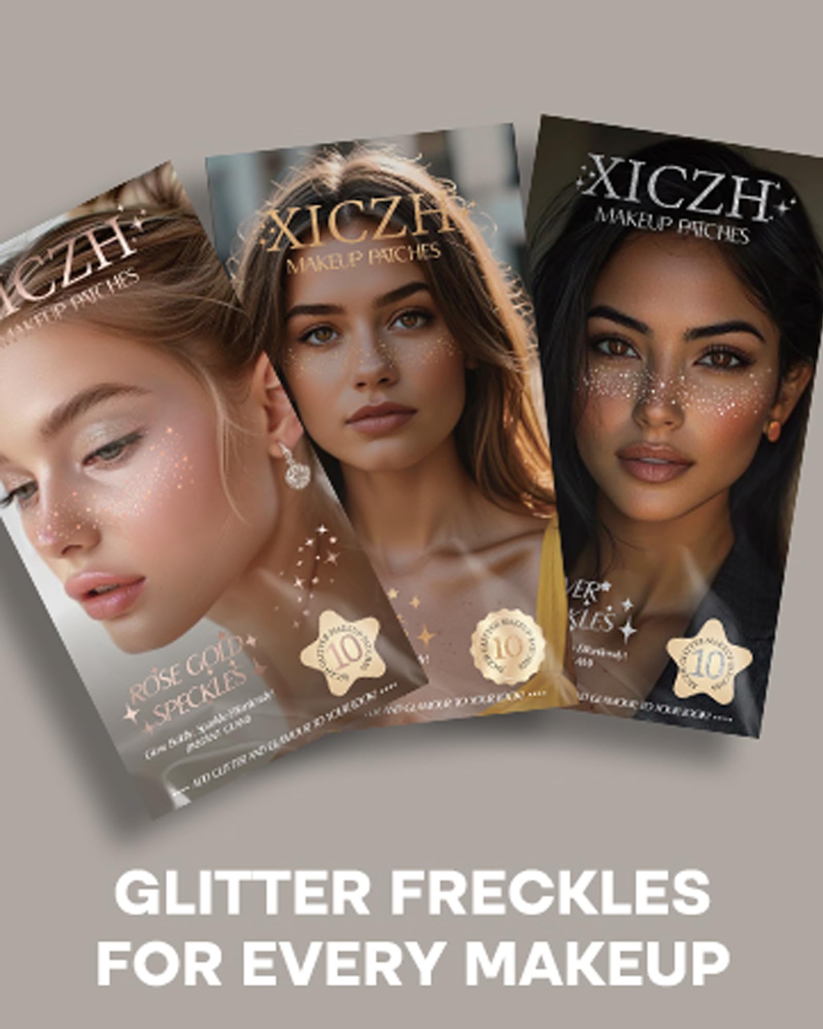XICZH DIY glitter patches invite personalized facial art