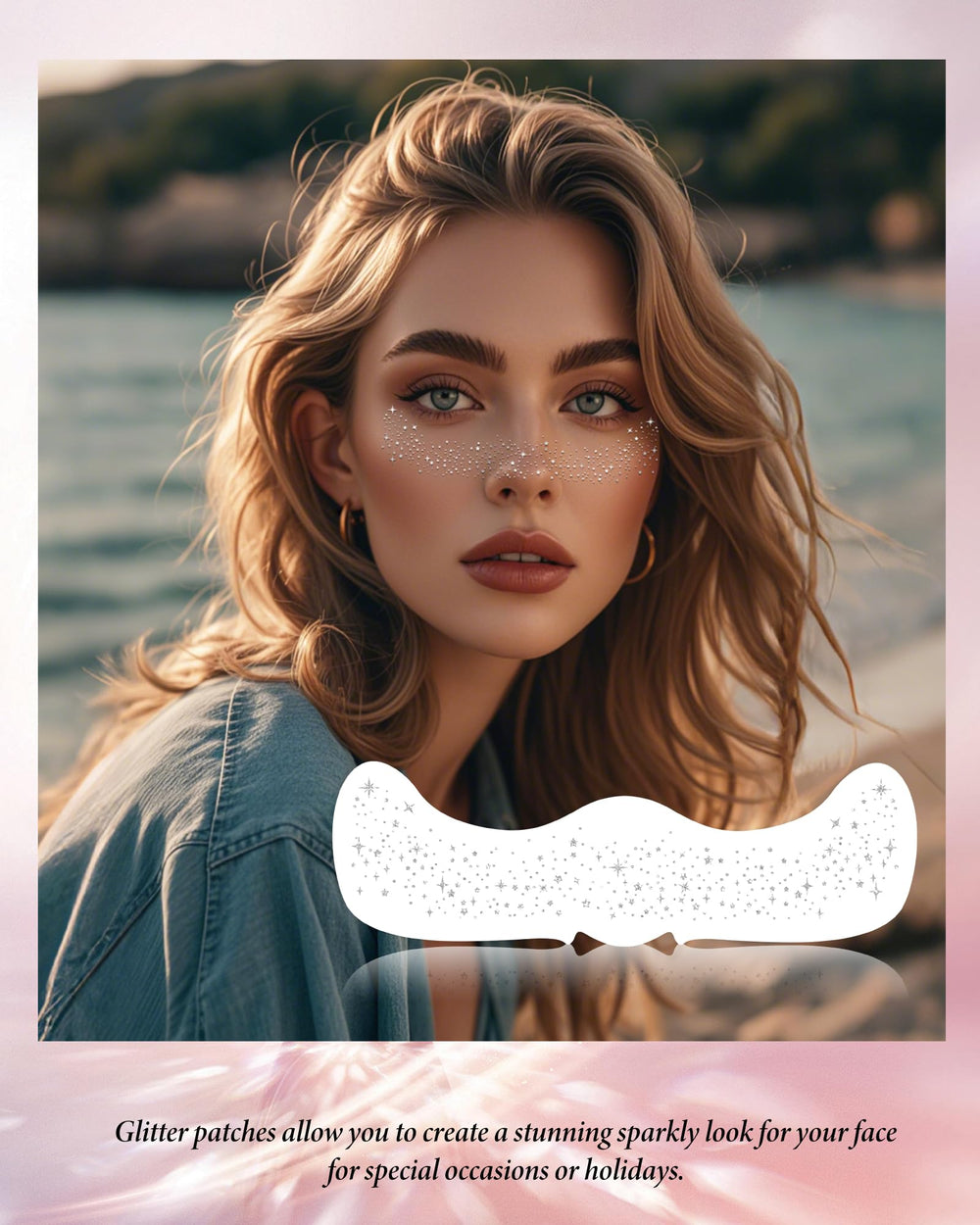 XICZH waterproof glitter patches resist sweat for all-night wear