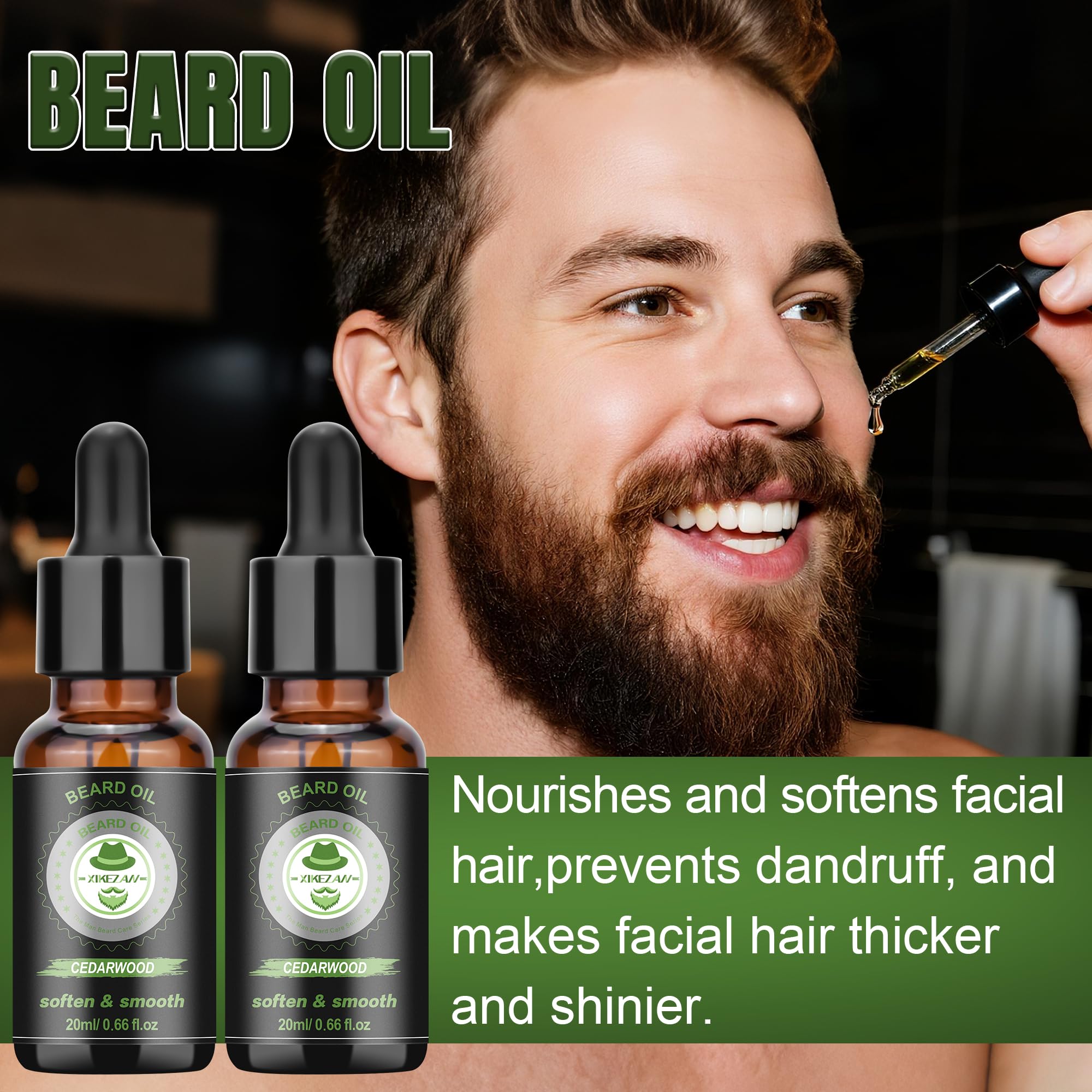 Xikezan beard balm tin pictured, sealing moisture for longer-lasting softness.
