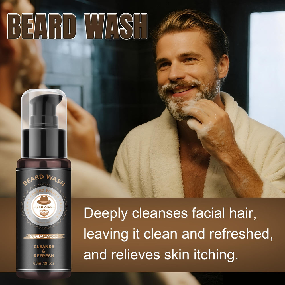 XIKEZAN beard-conditioner-cream shows smooth texture for hydrating beard without residue.
