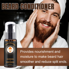XIKEZAN beard conditioner image shows nourishing formula for smoother, tamer facial hair