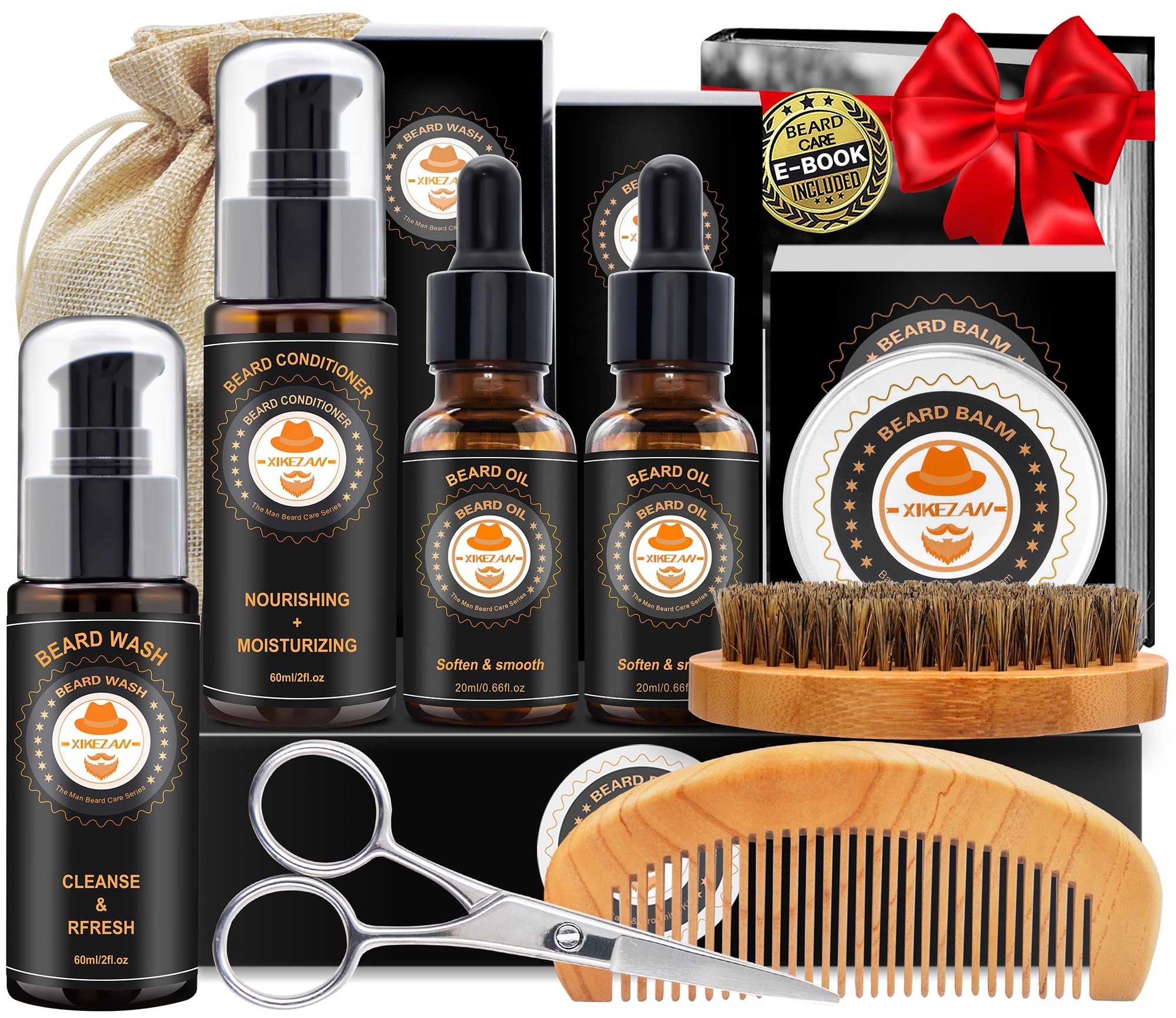 XIKEZAN beard grooming kit main image for complete home-care styling