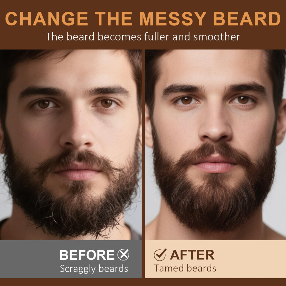 Xikezan beard oil cedarwood bottle blends earthy aroma with hair conditioning.