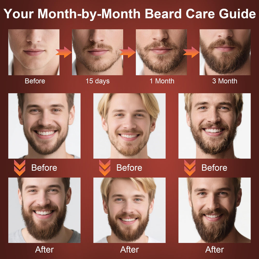 XIKEZAN beard oils duo bottles highlighting nourishing shine for softer beard.