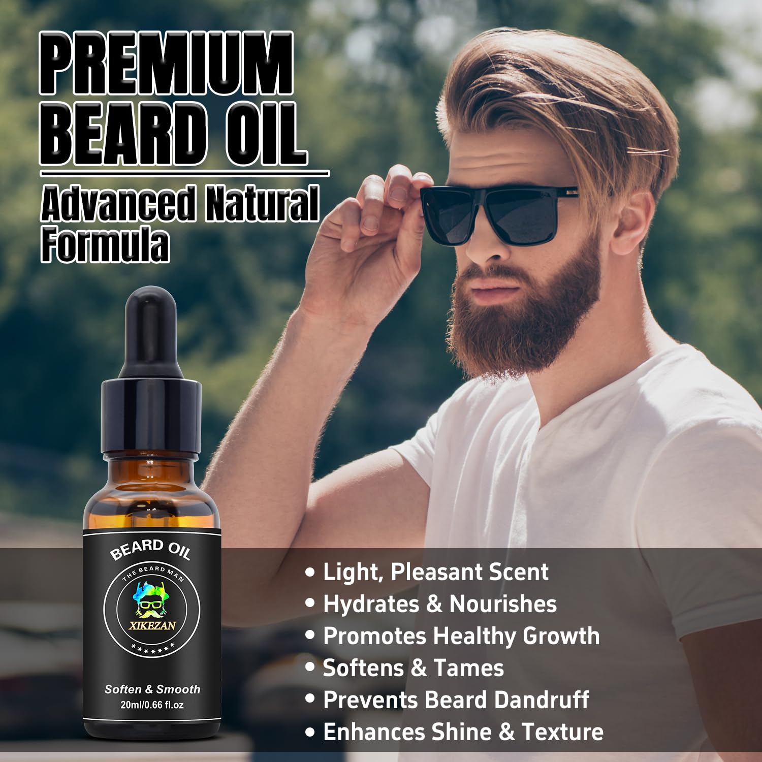 XIKEZAN guide e-book cover for beard care tips and routines