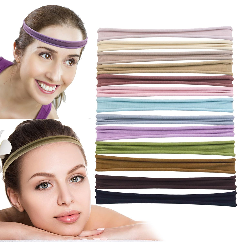 XIMA headbands one-size-fits-most stretch for comfortable, secure wear during workouts