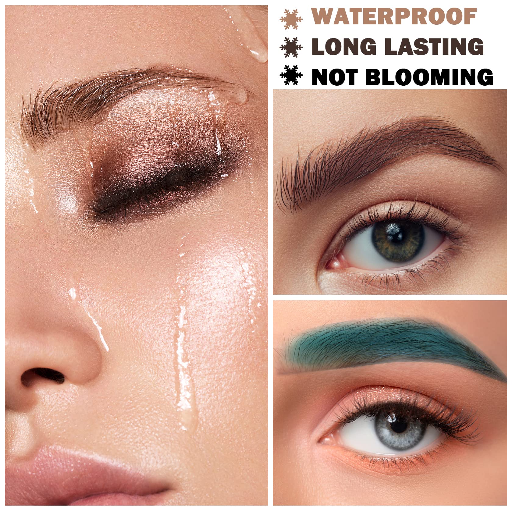 XINGXYUEL Brow Pomade easy-application steps illustration.