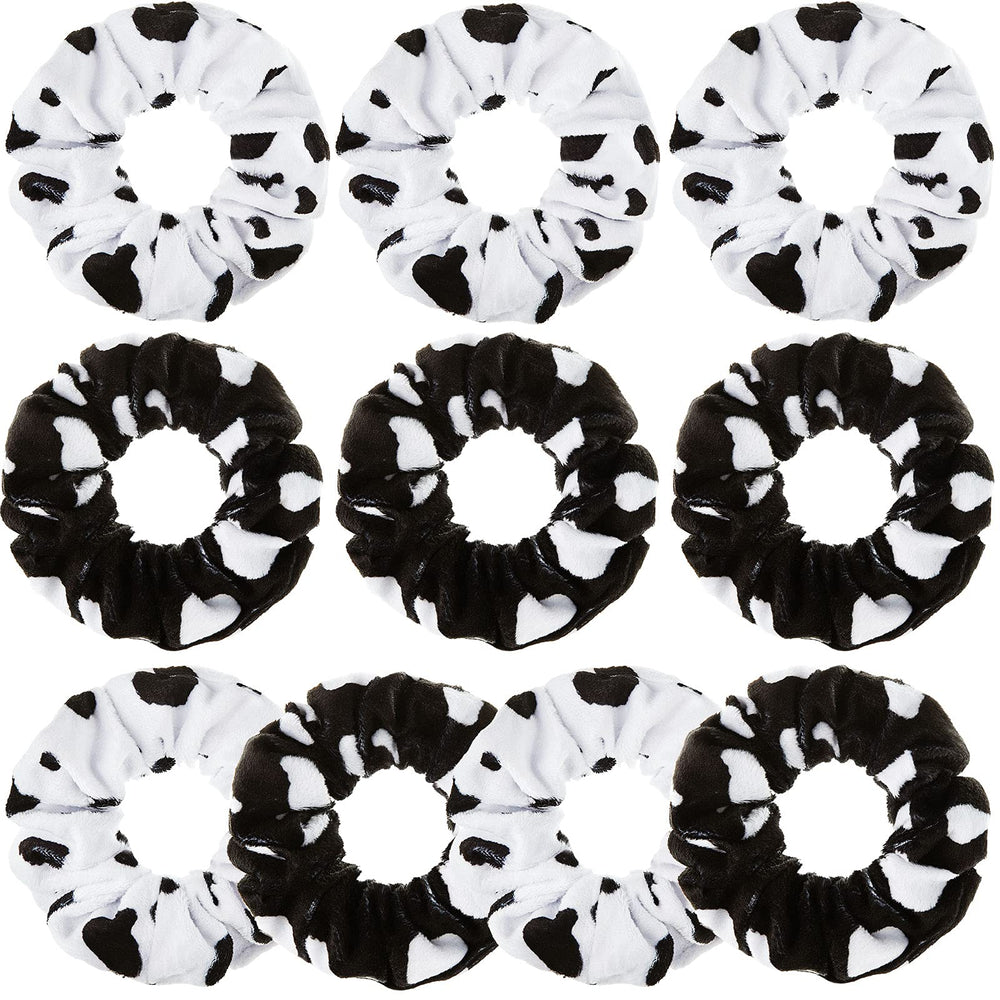 Xinnun cow-print scrunchies pack offers versatile everyday wear.