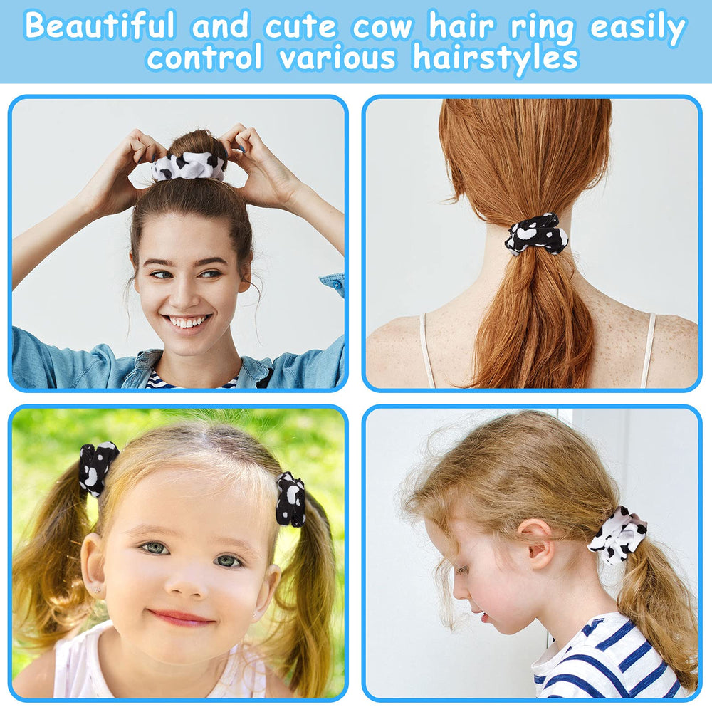 Xinnun cowgirl-themed party scrunchies complement Western outfits.