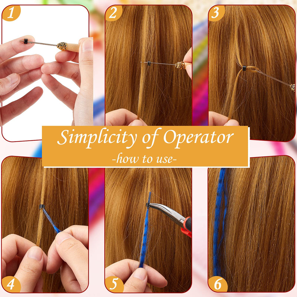 Xinnun crochet hook and remover plier included for styling