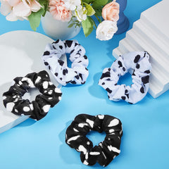 Xinnun one-size elastic scrunchies fit most hair types with comfortable stretch.