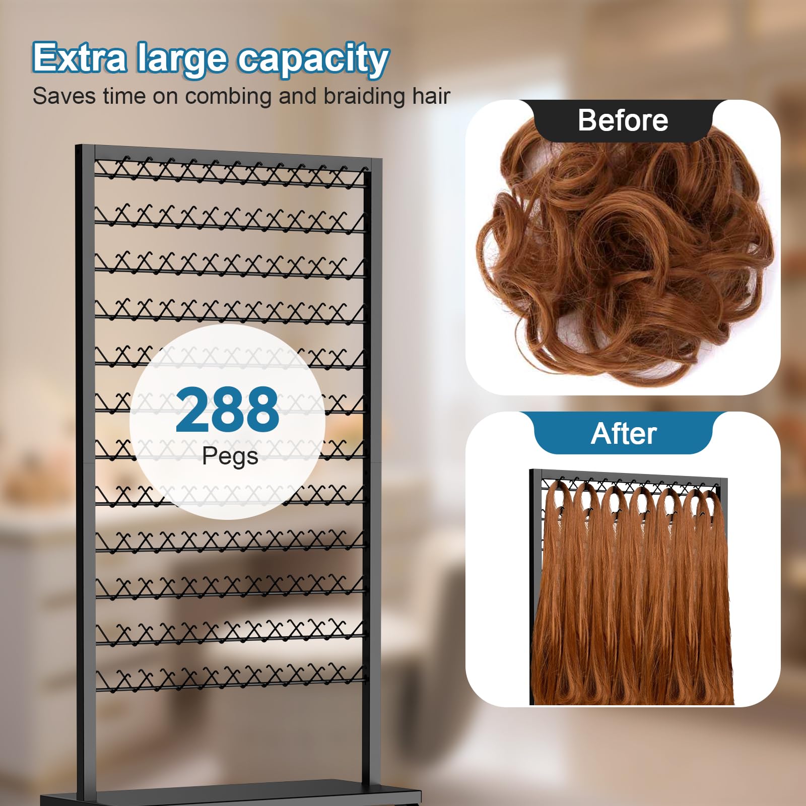 XINTUO included combs and pins for efficient professional braiding results.