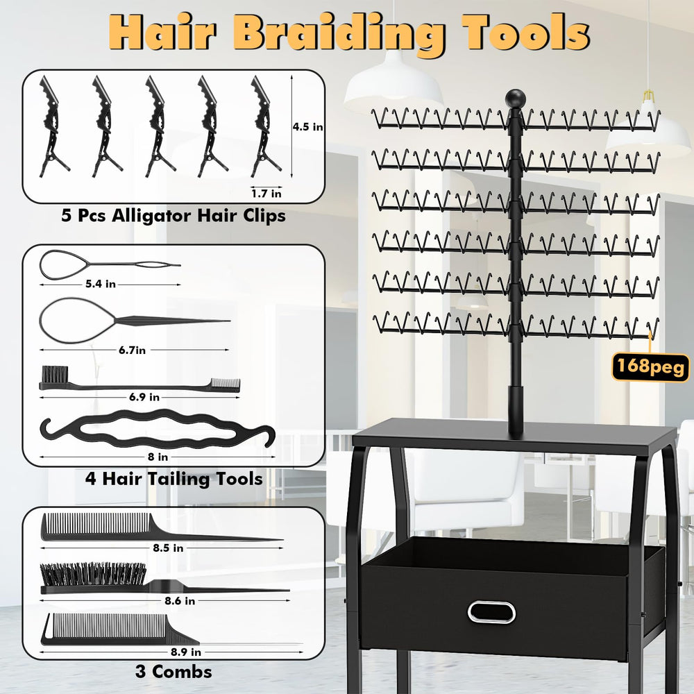XINTUO easy-assembly braiding stand reduces setup time for busy stylists