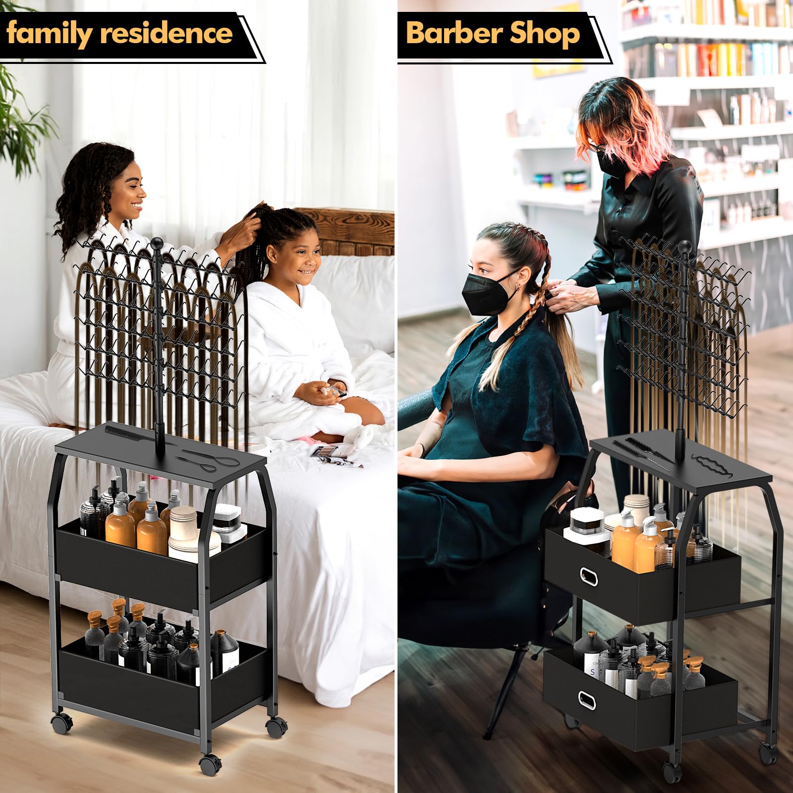 XINTUO included combs and pins simplify professional braiding sessions