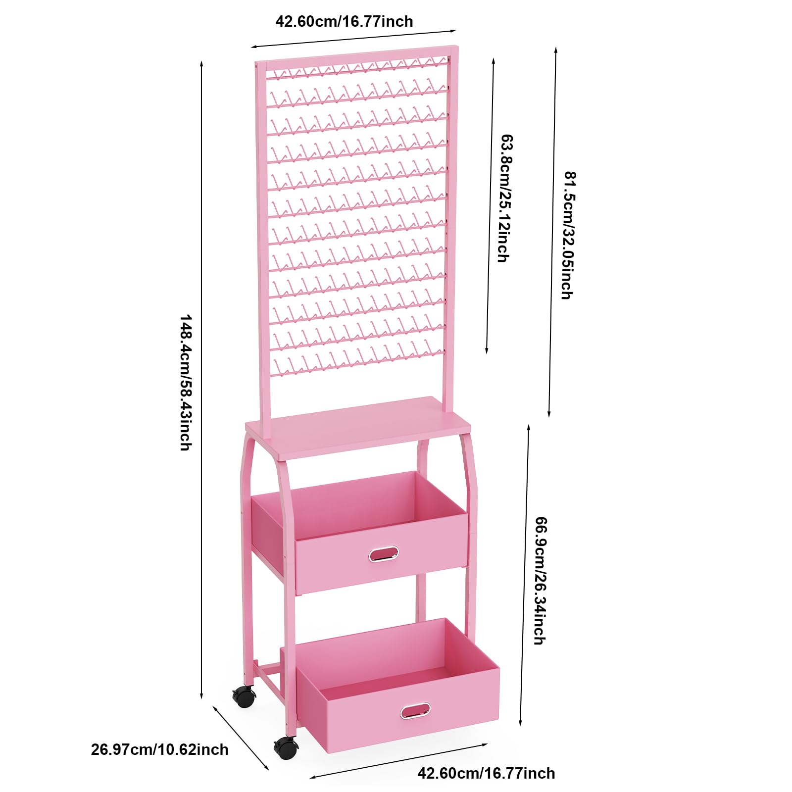 XINTUO two-sided braiding stand with 288 pegs for organized extension work.