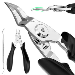XIORRY ingrown toenail clippers with curved blade for precise trimming of thick nails