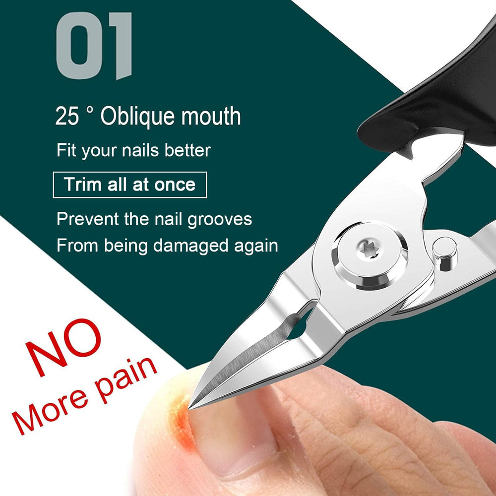 XIORRY professional podiatrist-grade clippers enable controlled ingrown nail trimming