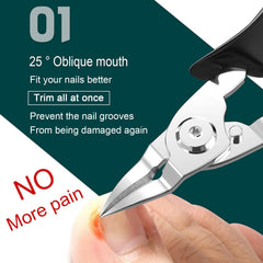 XIORRY professional podiatrist-grade clippers enable controlled ingrown nail trimming