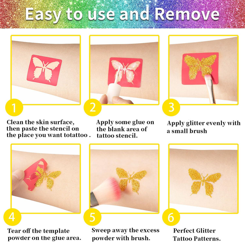 XiQiDianr glue bottles 3-pack ensure smooth glitter application