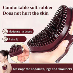 XiuFa Meridian Brush with Ergonomic Handle allows controlled, comfortable full-body brushing.